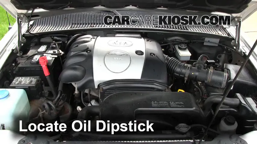 2002 Kia Sportage 2.0L 4 Cyl. Sport Utility (4 Door) Huile Vérifier le niveau de l'huile